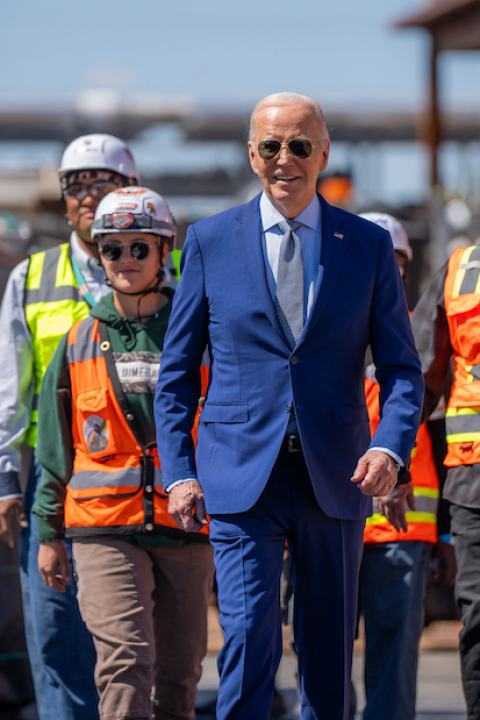 President Joe Biden visits Arizona to announce green bank funding under CHIPs and Science Act